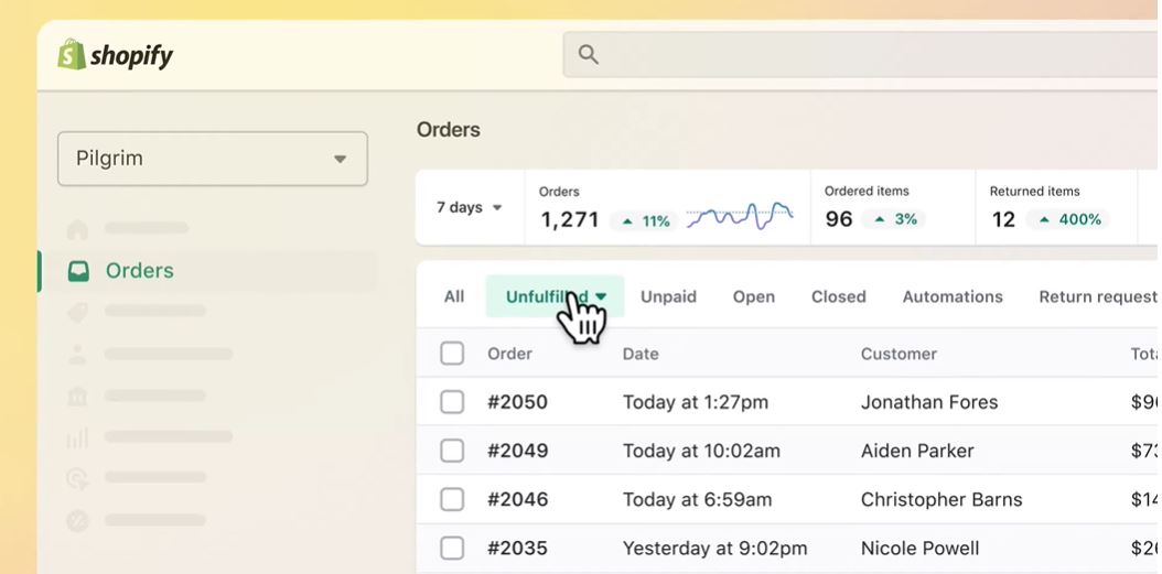 Payment and Order Management